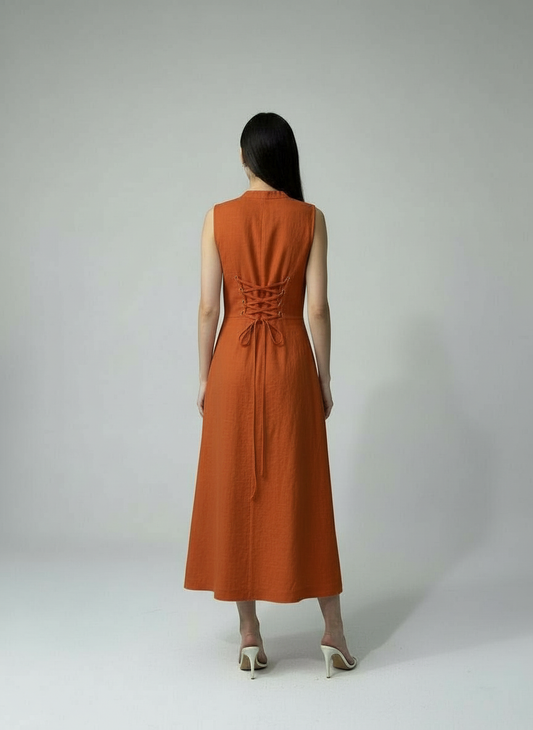 RUSTY MIDI DRESS